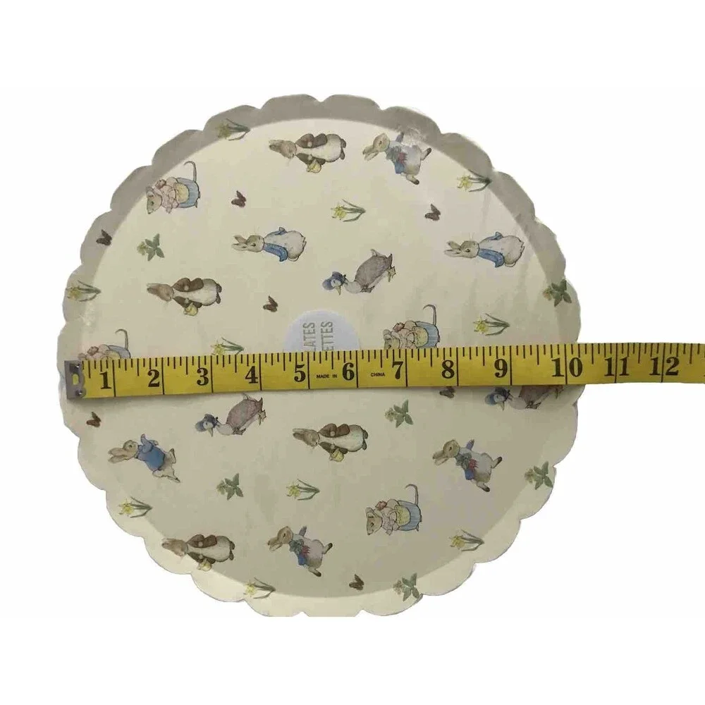 Peter Rabbit Paper PLATES Easter Holiday Pack Of 16 One Size Multicolor